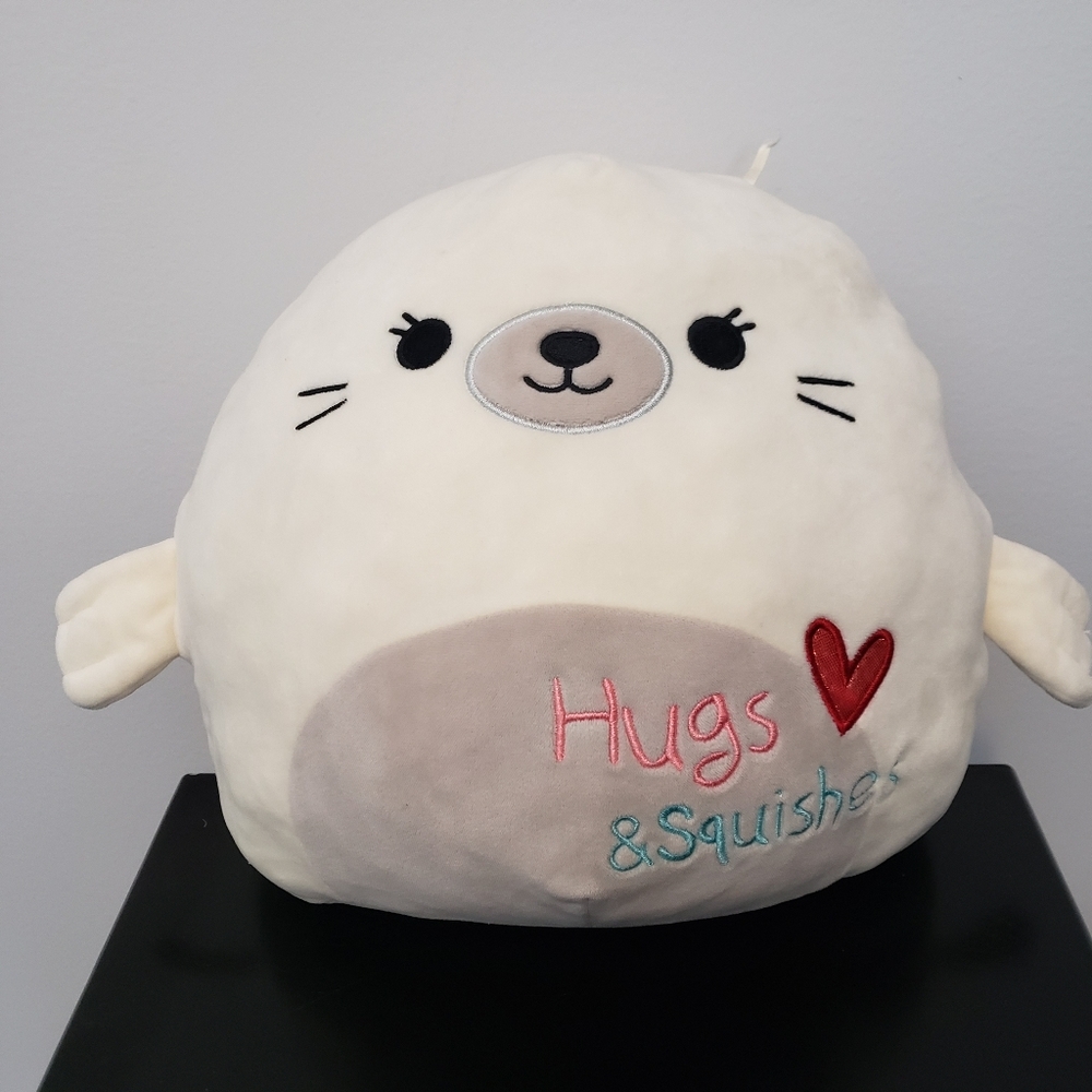 Squishmallow 11" Valentines edition Lucille the Seal